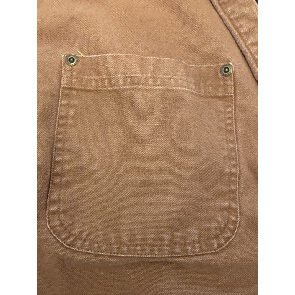 Carhartt Flannel Lined Duck Canvas Shirt Jacket Mens M Brown Snap S296brn - Picture 7 of 15